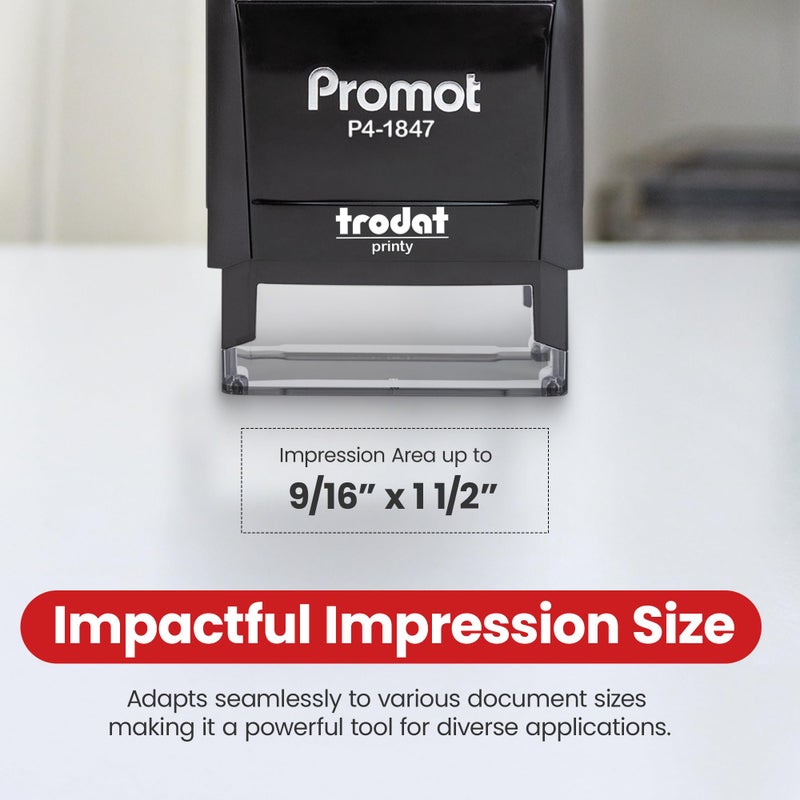 Promot Paid Stamp Self Inking Stamp - Paid Stamp for Office  Accounts Payable Stamp w/Type and Memo - Rubber Stamps for Retail Use  Red Ink Stamp  Self Inking Stamp for Business Supplies - Image 5